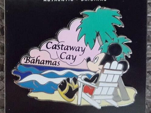 Disney Cruise Line Castaway Cay Mickey Mouse pin