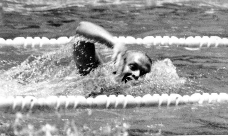 Don Schollander swimming in Tokyo