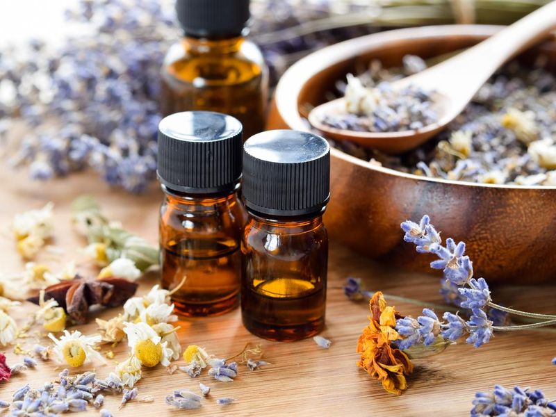 Dried herbs and essential oils