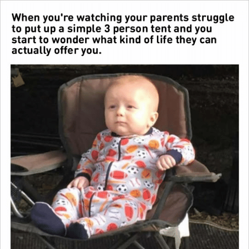 Dubious kid watching parents meme