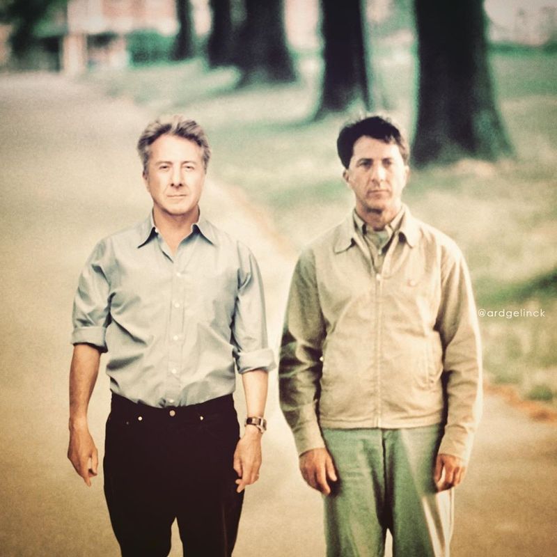 Dustin Hoffman and Raymond Babbitt