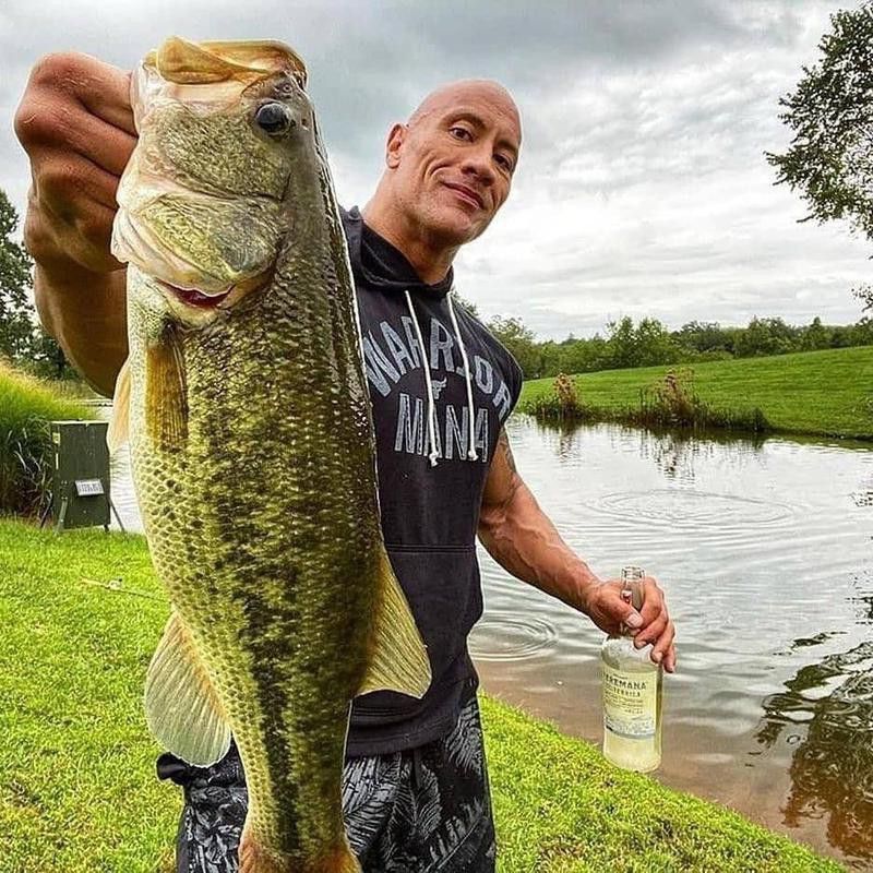 Dwayne Johnson fishing