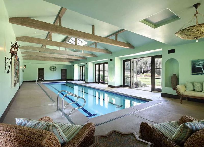 Dwayne Johnson's indoor pool