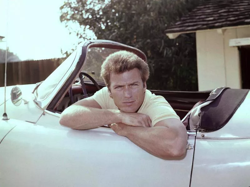 Clint Eastwood, shown here in 1962, was a business administration major in college. He lasted about one year before dropping out to become a full-time actor.
