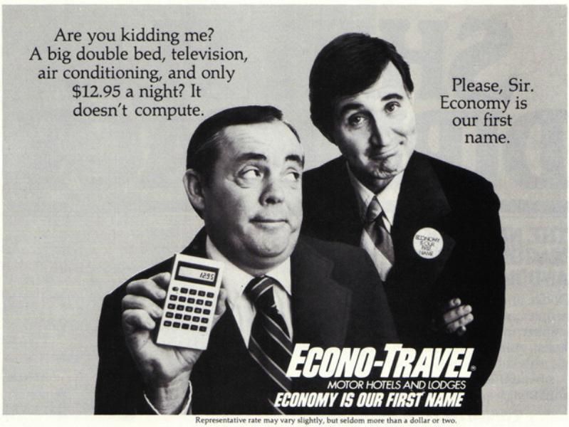 Econo Lodge ad in 1978