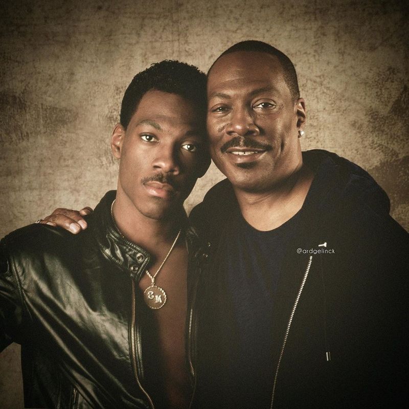 Eddie Murphy young and old