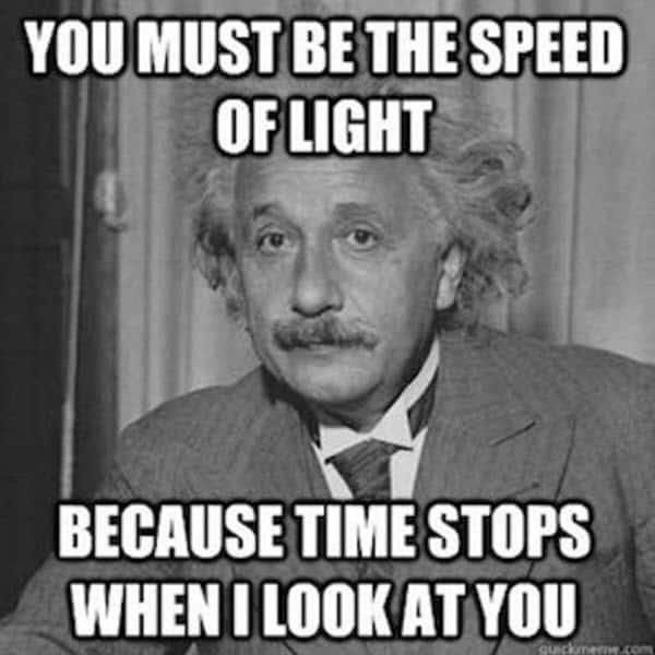 Einstein Valentine's Day meme