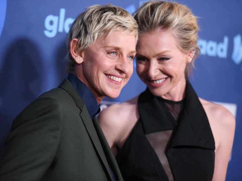 Ellen DeGeneres and Portia DiRossi