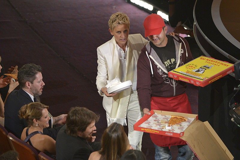 Ellen DeGeneres pizza delivery