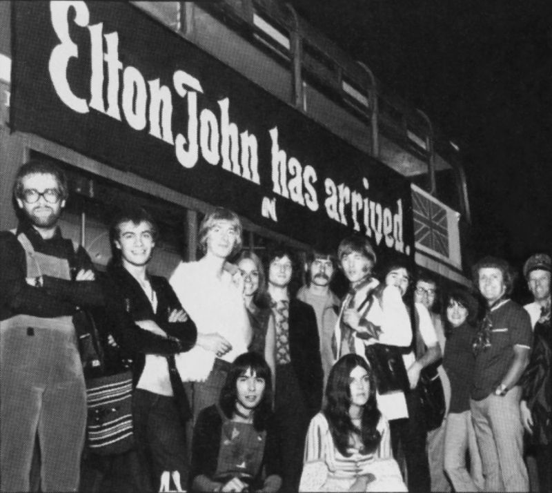 Elton John with fans