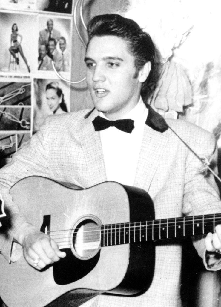 Elvis Presley playing the New Frontier Hotel in Las Vegas