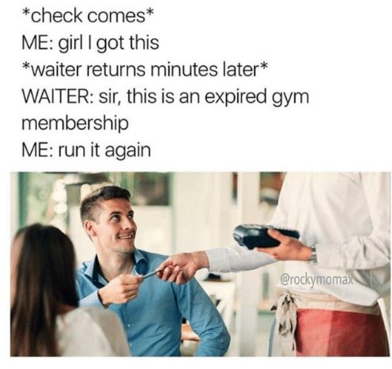 Expired gym membership