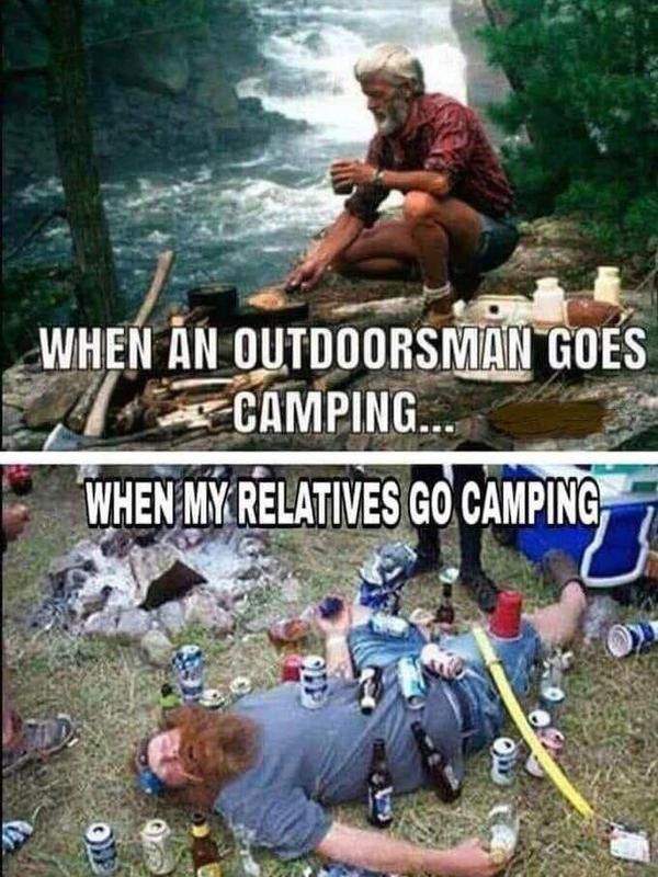 Family camping meme