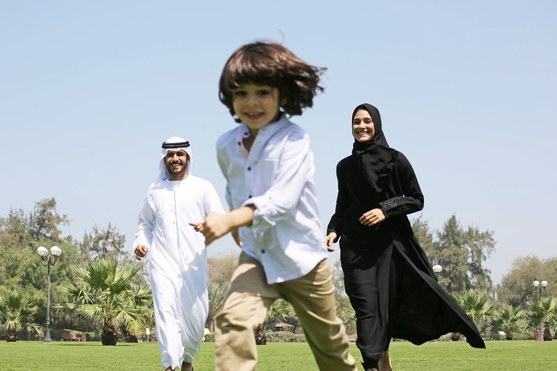 Family in Saudi Arabia