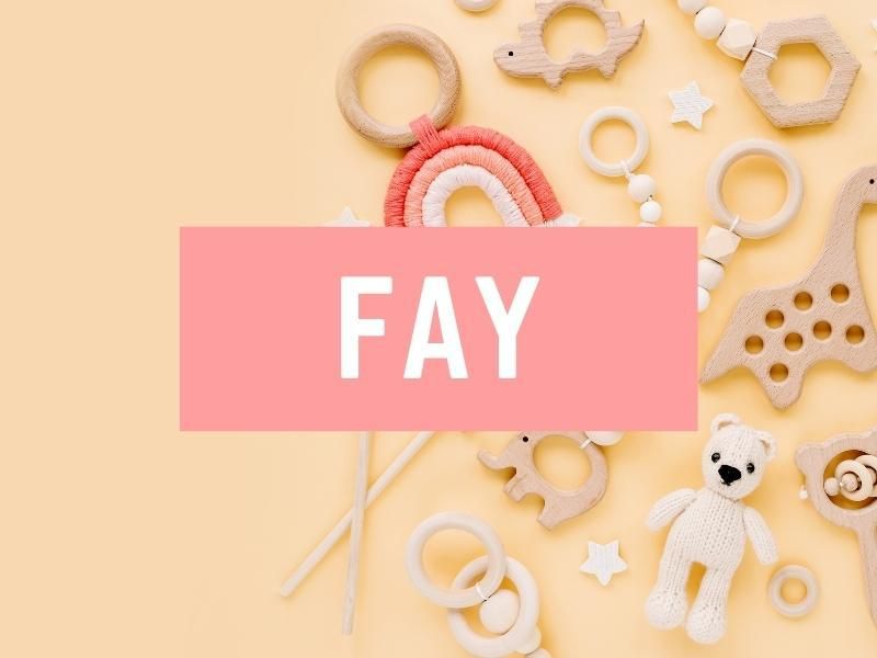 Fay girl name starting with f