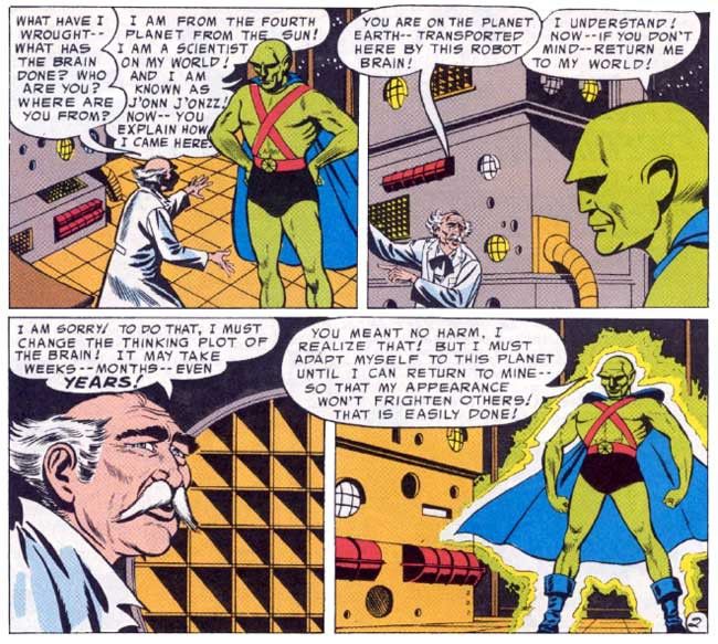 First appearance of Martian Manhunter