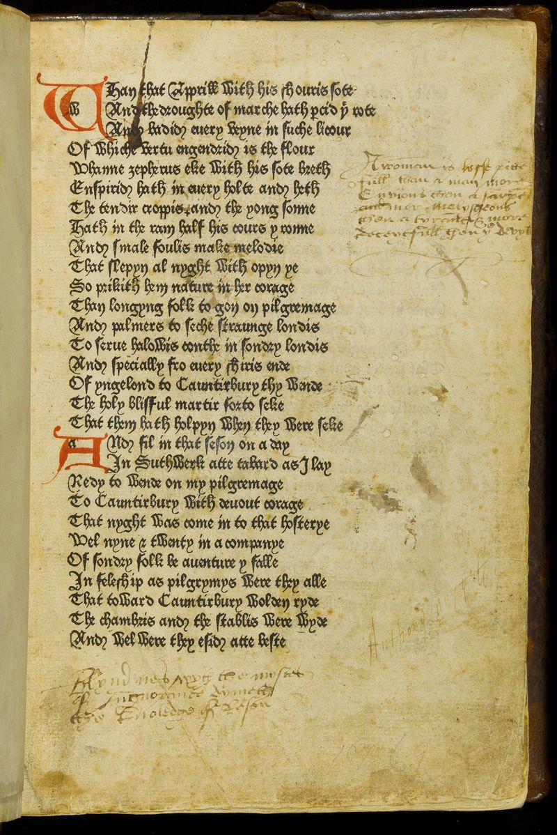 First edition of The Canterbury Tales