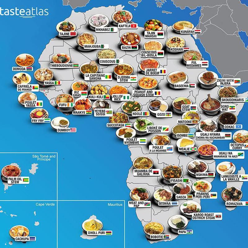 Food map of Africa