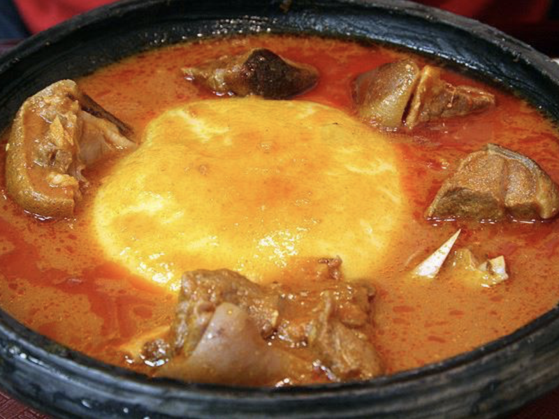 Fufu and Goat Light Soup