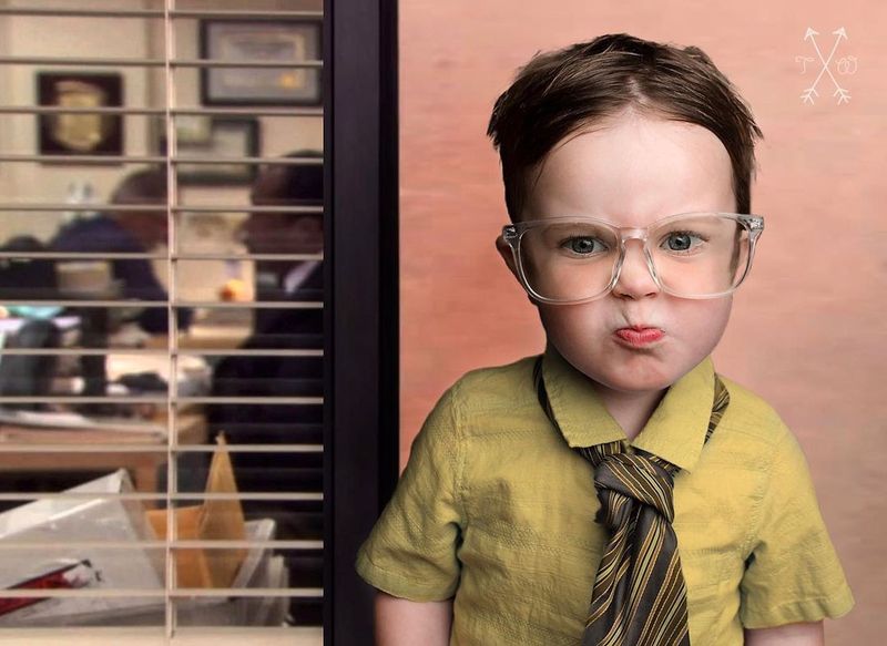Funny baby Dwight costume