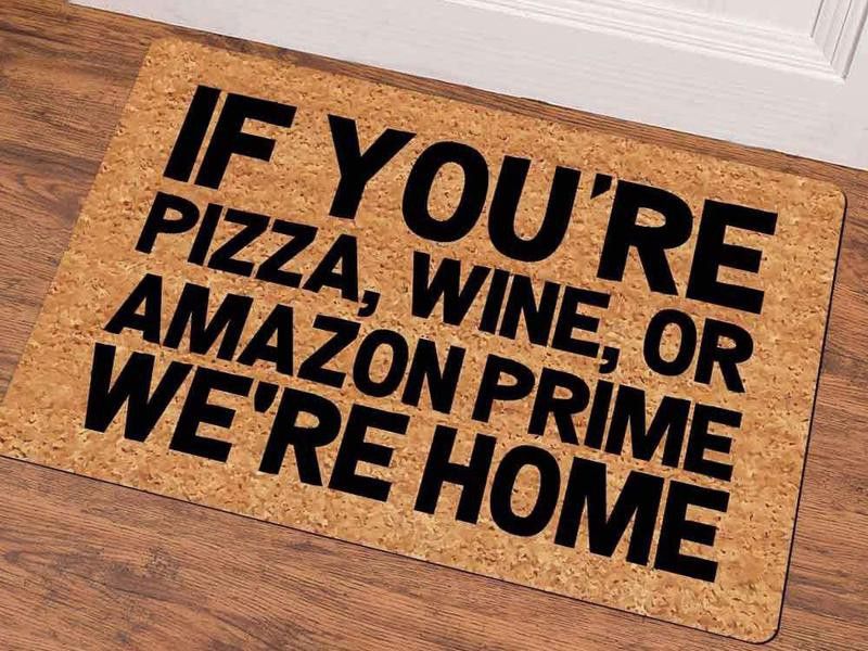 Funny doormats for decoration