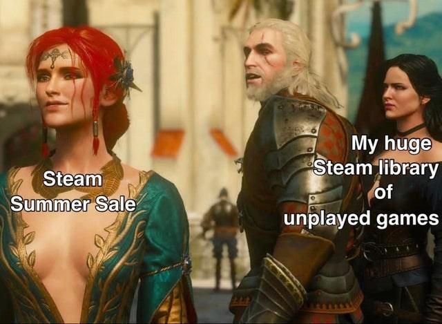 Funny gaming meme about sales