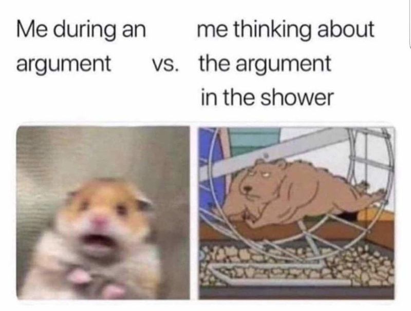 Funny meme about arguments