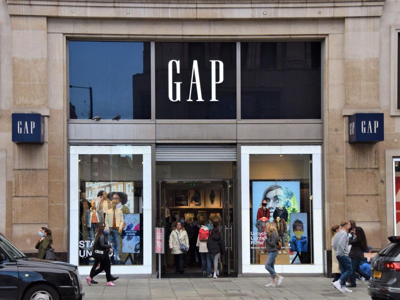Gap store exterior, Oxford Street, London