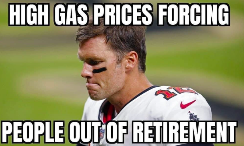 Gas prices, Tom Brady meme