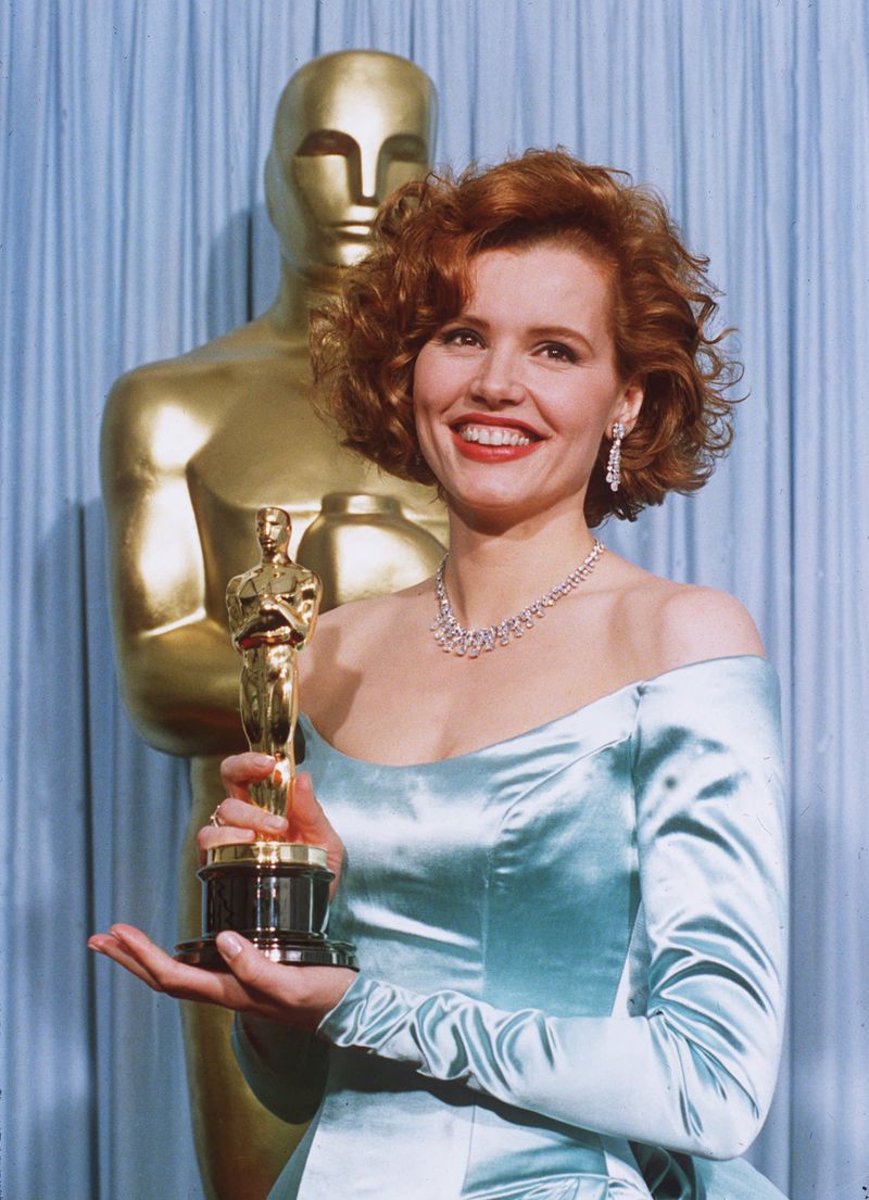 Geena Davis at the 1989 Oscars