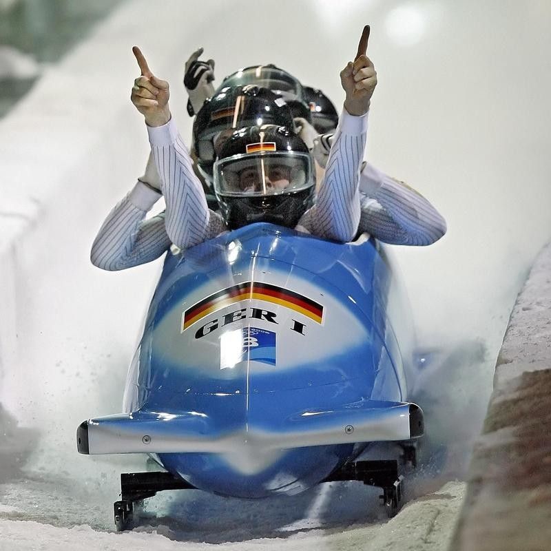 Germany-1 wins gold medal in bobsledding during 2006 Winter Olympics