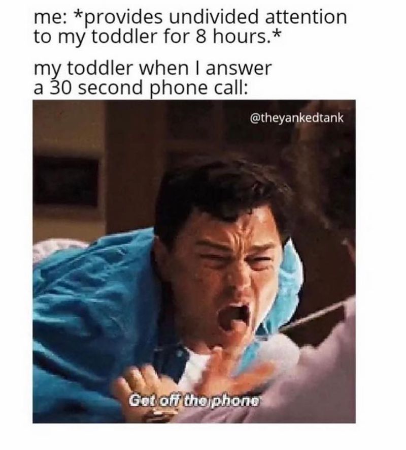 Get off the phone meme
