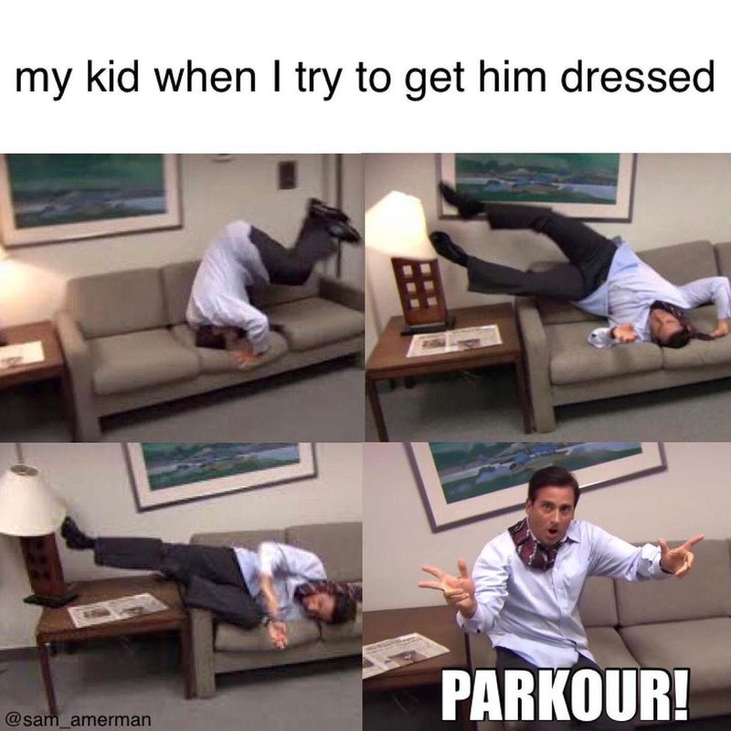 Getting kids dressed