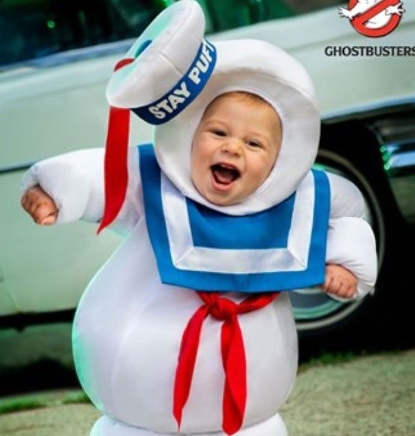 Ghostbusters Stay Puft costume for infants