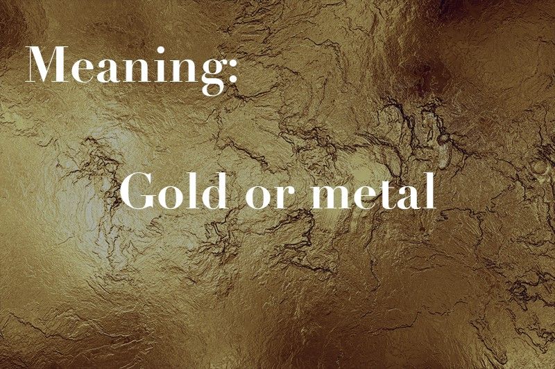 gold or metal