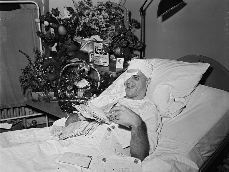 Gordie Howe recovering at Harper Hospital in Detroit