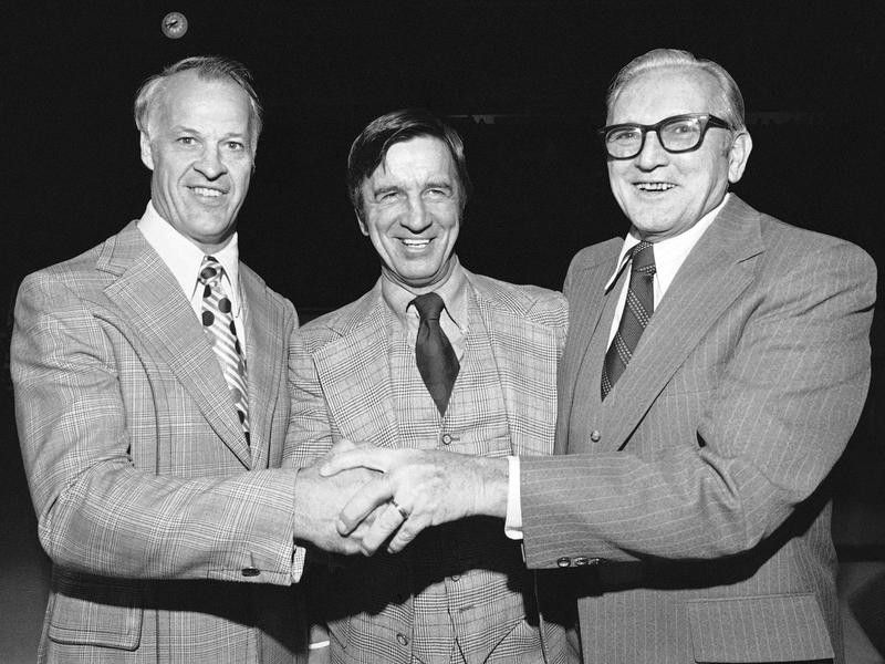 Gordie Howe, Ted Lindsay, Sid Abel