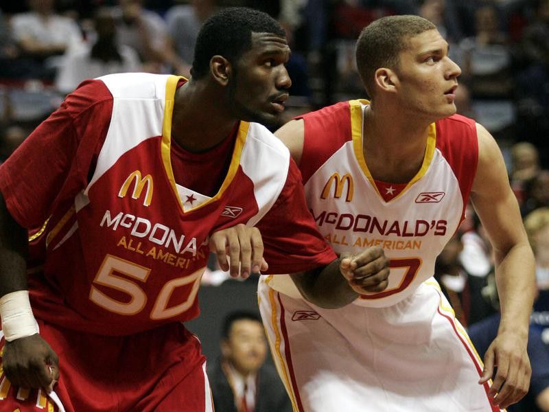 Greg Oden and Brook Lopez
