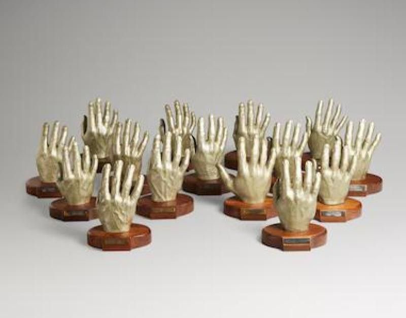 Group of Astronaut Hand Casts