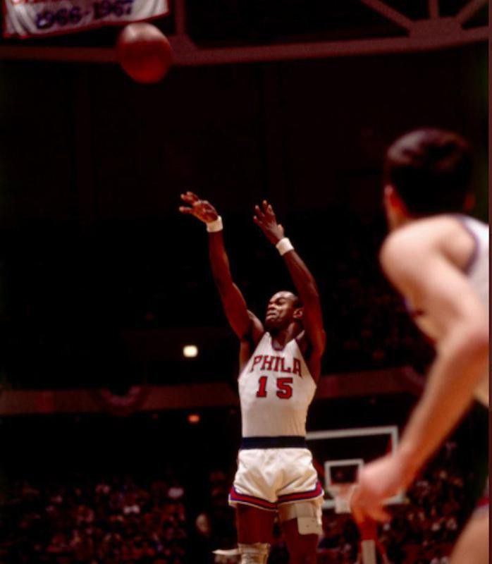 Hal Greer goes for free throw
