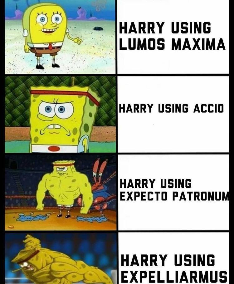 Harry Potter Spongebob meme