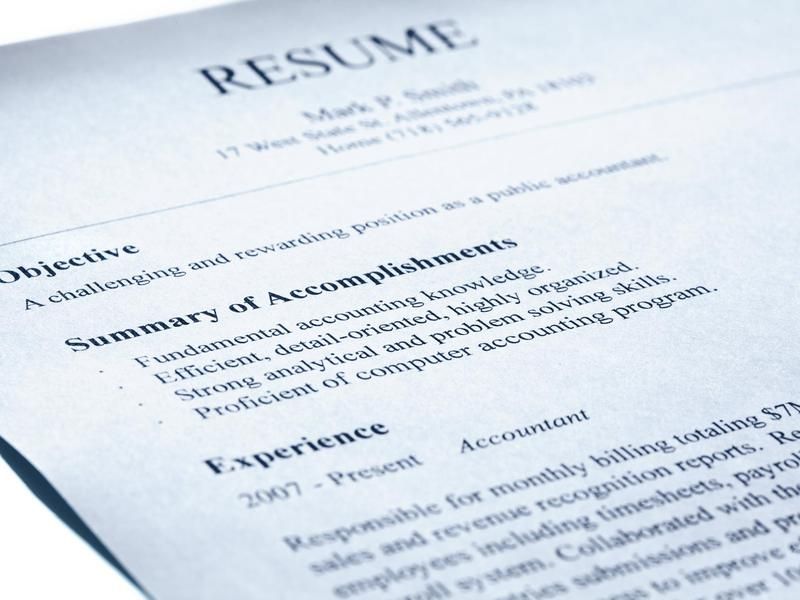 Have your resume ready