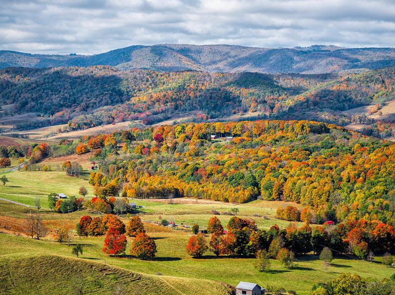 Highland County, Virginia in autumn
