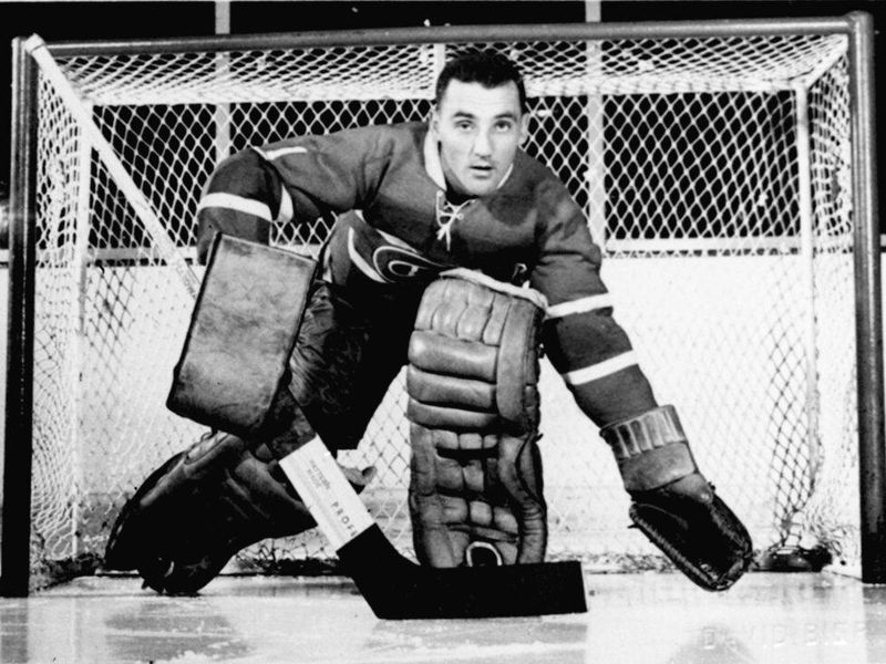 Hoal keeper Jacques Plante
