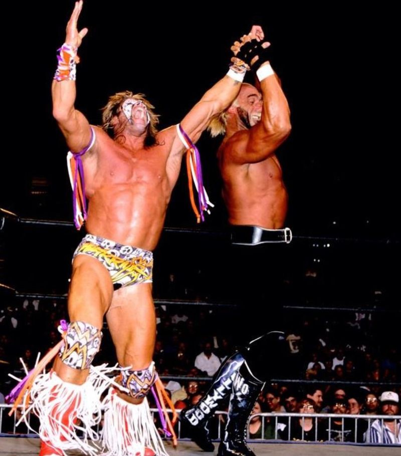 Hogan vs. Warrior at Halloween Havoc