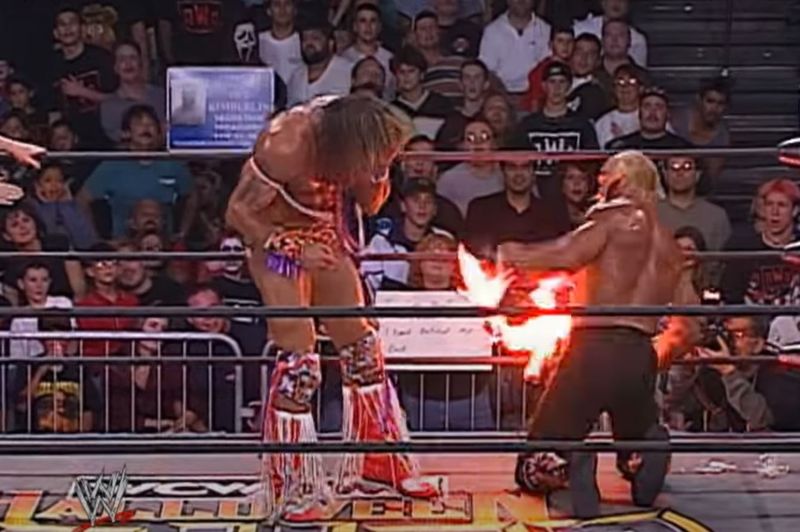 Hogan vs. Warrior at Halloween Havoc