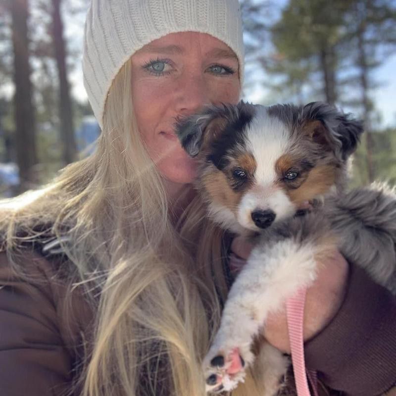 Holly Holm with her puppy