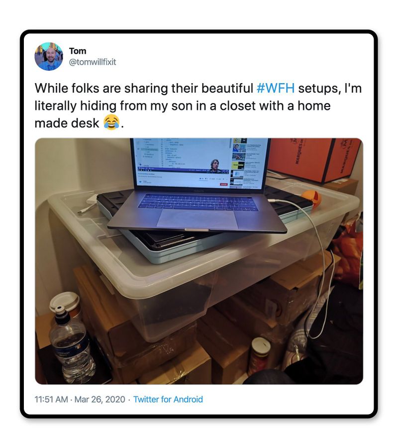 Homemade desk