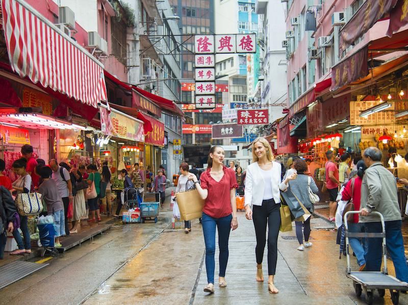 Hong Kong street market