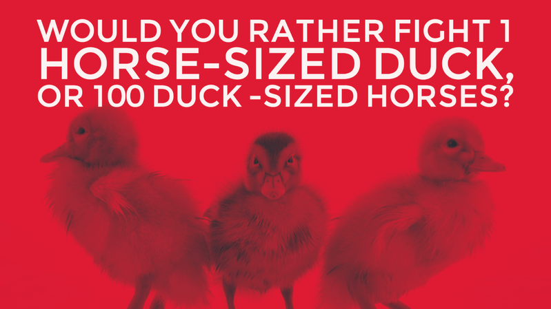 Horse-sized duck